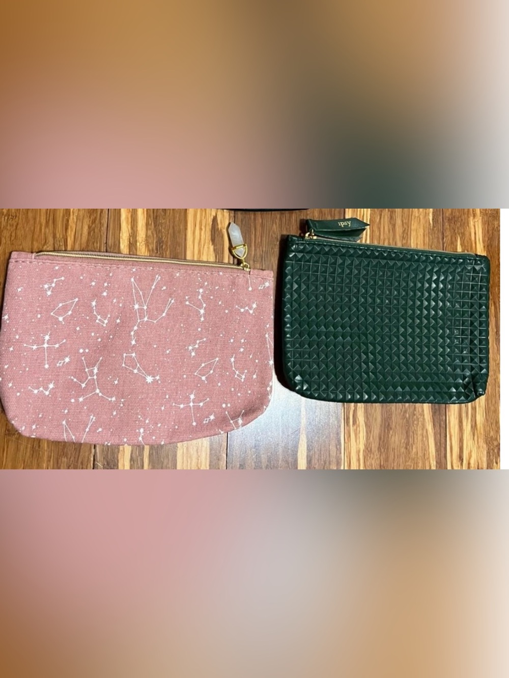 Pink Constellation Zip Pouch